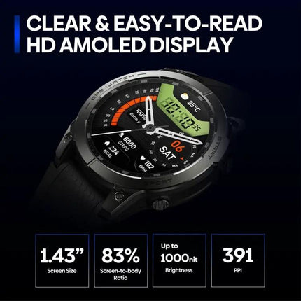 Zeblaze Stratos Smartwatch With Bluetooth Calling For Sports