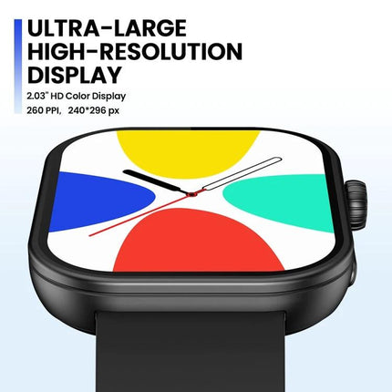 Zeblaze Smart Watch for Everyday Health and Activity Use showing ultra-large high-resolution display and colorful watch face