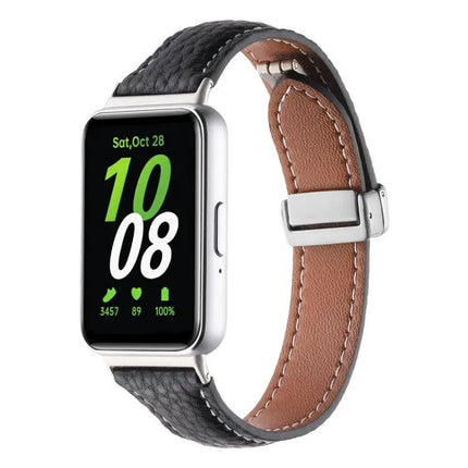 Samsung Galaxy Fit 3 Slim Litchi Leather Magnetic Band