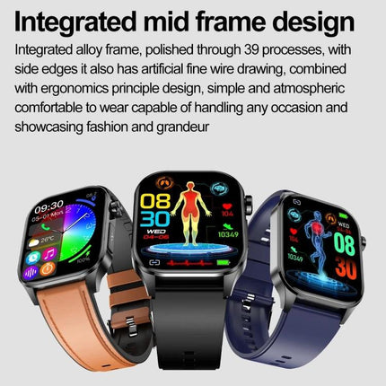 Versatile Smart Watch for Daily Fitness and Health Tracking image showing three watches with health and fitness displays