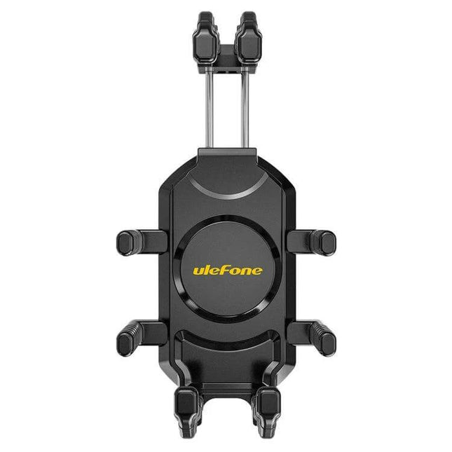 Ulefone Armor Mount Pro Universal Bicycle Phone Holder 360 Rotation - black universal bike phone mount with secure metal rod knob and physical lock