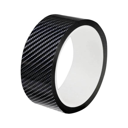 Universal Carbon Fiber Style Car Door Protection Strip Guard - black acrylic carbon fiber-look door edge protector roll