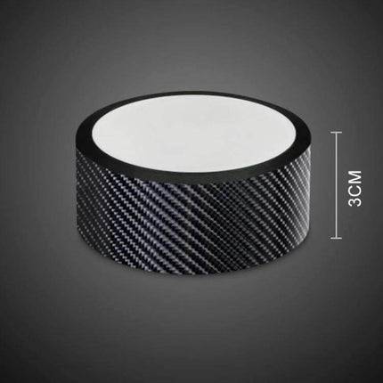 Universal Carbon Fiber Style Car Door Protection Strip Guard - 3cm wide acrylic carbon fiber-style protective tape roll for doors