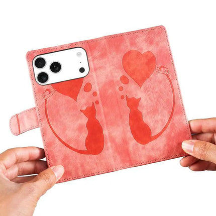 Embossed Leather Phone Case For Everyday Use With Card Slot