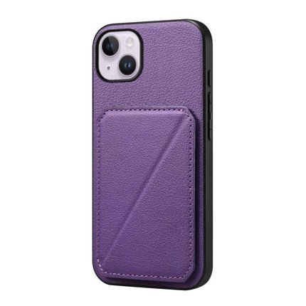 Slim Phone Case With Card Slot For Everyday Carry Easy Access To ID And Cards For Daily Errands purple PU leather slim wallet phone case with hidden dual card slots