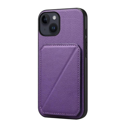 Slim Phone Case With Card Slot For Everyday Carry Easy Access To ID And Cards For Daily Errands purple PU leather slim wallet case with hidden dual card slots
