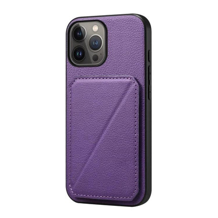 Slim Phone Case With Card Slot For Everyday Carry Easy Access To ID And Cards For Daily Errands purple PU leather slim wallet case with hidden dual card slots