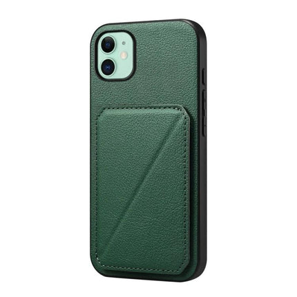 Compact Phone Case With Card Slots For Daily Essentials Slim Everyday Carry For Easy Card Access green PU leather slim wallet case