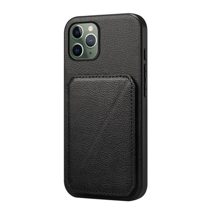 Compact Phone Case With Card Slots For Daily Essentials Slim Everyday Carry For Easy Card Access - black PU leather slim wallet case