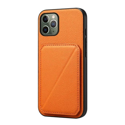 Compact Phone Case With Card Slots For Daily Essentials Slim Everyday Carry For Easy Card Access orange PU leather card slot phone case