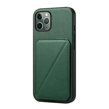 Compact Phone Case With Card Slots For Daily Essentials Slim Everyday Carry For Easy Card Access - green PU leather wallet case with hidden card pocket