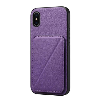 Compact Phone Case With Card Slots For Daily Essentials Slim Everyday Carry For Easy Card Access purple PU leather slim wallet case