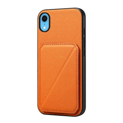 Compact Phone Case With Card Slots For Daily Essentials Slim Everyday Carry For Easy Card Access orange PU leather wallet case with slim card pocket