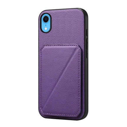 Compact Phone Case With Card Slots For Daily Essentials Slim Everyday Carry For Easy Card Access purple PU leather case with hidden card pocket