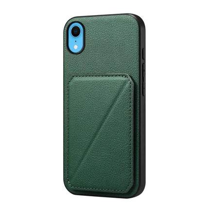 Compact Phone Case With Card Slots For Daily Essentials Slim Everyday Carry For Easy Card Access - green PU leather slim wallet case