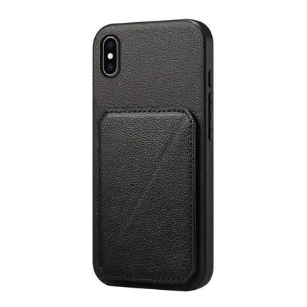 Compact Phone Case With Card Slots For Daily Essentials Slim Everyday Carry For Easy Card Access - black PU leather slim wallet case