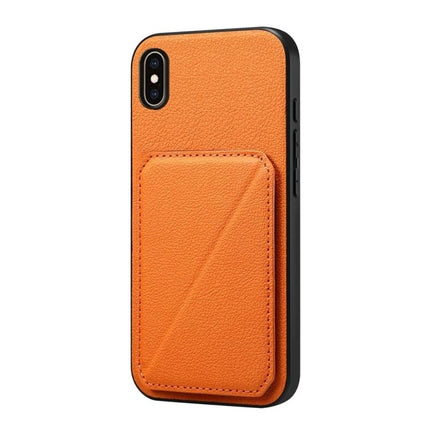 Compact Phone Case With Card Slots For Daily Essentials Slim Everyday Carry For Easy Card Access orange PU leather slim wallet case with hidden card pocket