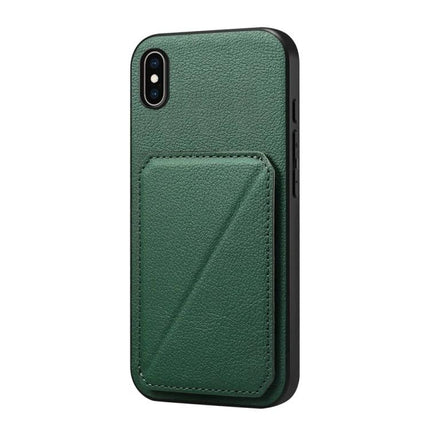 Compact Phone Case With Card Slots For Daily Essentials Slim Everyday Carry For Easy Card Access - green PU leather slim wallet case