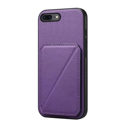 Compact Phone Case With Card Slots For Daily Essentials Slim Everyday Carry For Easy Card Access - purple PU leather slim wallet case