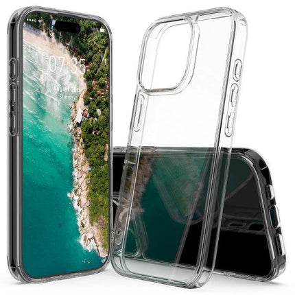 Reliable Phone Case for Daily Use clear TPU acrylic slim protective case showing transparent front and back fit for phone