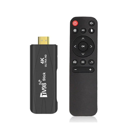 TV98 Android TV Stick with 4K HD and Bluetooth for Home Entertainment - compact HDMI 4K stick with remote