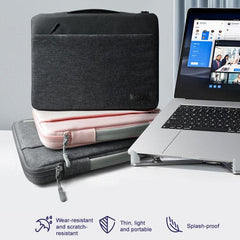 Water-Resistant Laptop Carrier Bag with Hidden Handle and Airtag Pocket