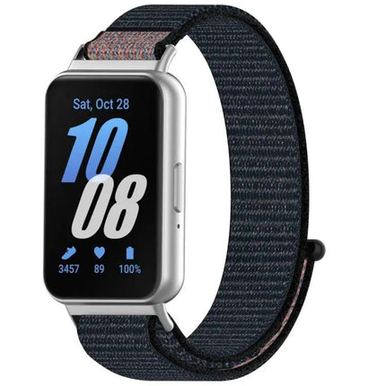 Nylon Loop Hook And Loop Watch Band For Samsung Galaxy Fit 3