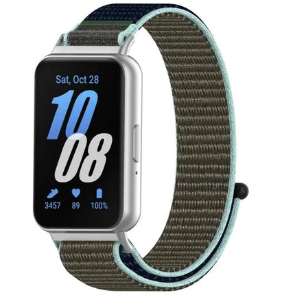 Nylon Loop Hook And Loop Watch Band For Samsung Galaxy Fit 3