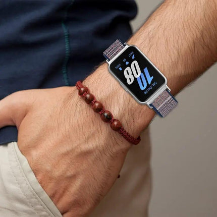 Nylon Loop Hook And Loop Watch Band For Samsung Galaxy Fit 3