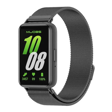 Mijobs Stainless Steel Magnetic Watch Band For Galaxy Fit 3