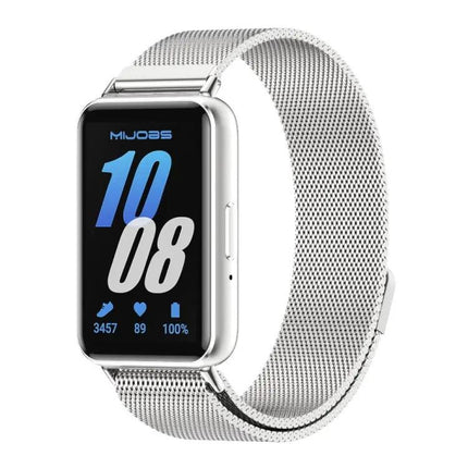 Mijobs Stainless Steel Magnetic Watch Band For Galaxy Fit 3