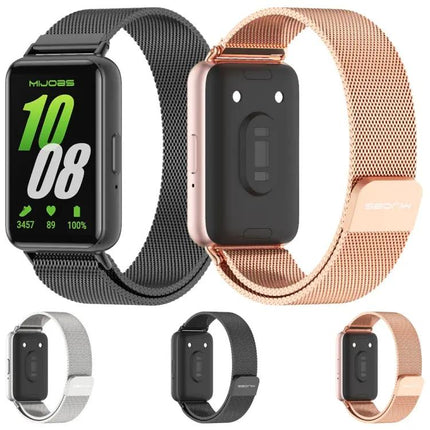 Mijobs Stainless Steel Magnetic Watch Band For Galaxy Fit 3