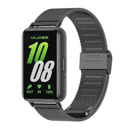Mijobs Milanese Stainless Steel Band For Galaxy Fit 3