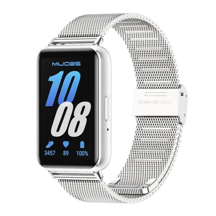 Mijobs Milanese Stainless Steel Band For Galaxy Fit 3