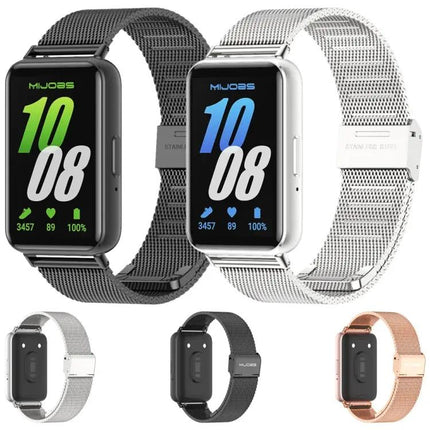 Mijobs Milanese Stainless Steel Band For Galaxy Fit 3