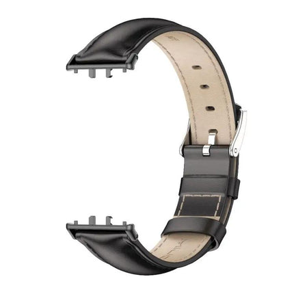 Mijobs Genuine Leather Watch Band for Samsung Fit3