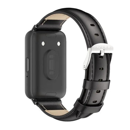 Mijobs Genuine Leather Watch Band for Samsung Fit3