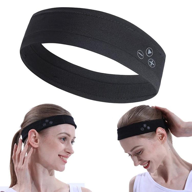 Mucro Turban-Style Headband for Sports and Daily Activities with Bluetooth controls for hands-free music and calls during workouts
