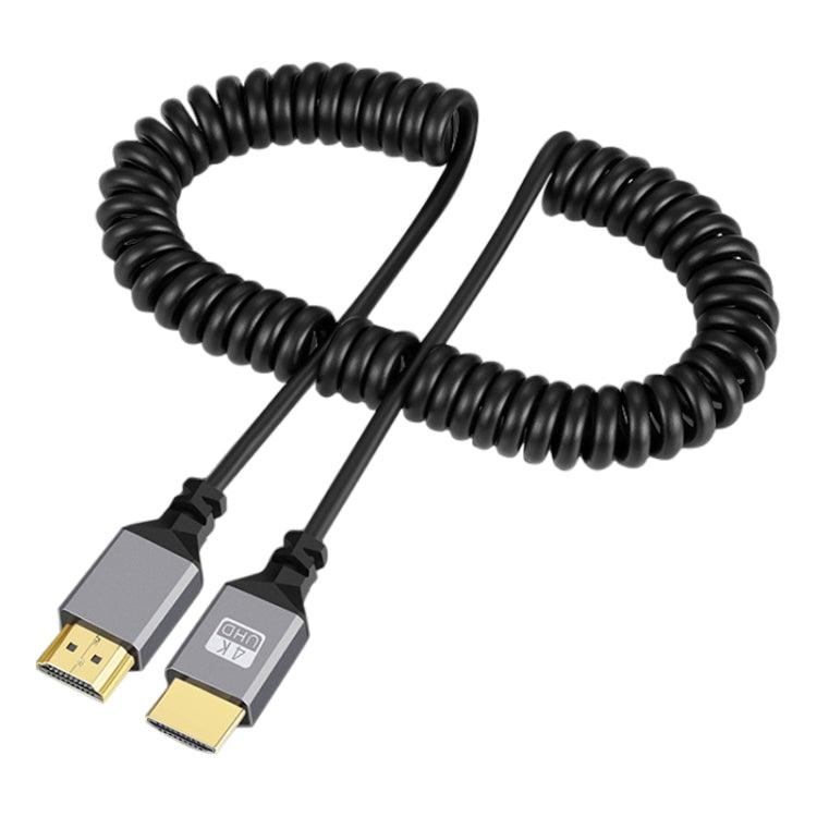 Flexible HDMI Spring Cable - 0.5m to 2.4m Length, 4K HD Ready