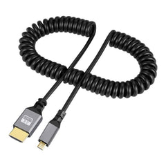 Flexible HDMI Spring Cable - 0.5m to 2.4m Length, 4K HD Ready