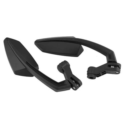 Universal Motorcycle Rear View Mirrors for Honda and Kawasaki Models black universal replacement motorcycle mirrors, durable fit for multiple models