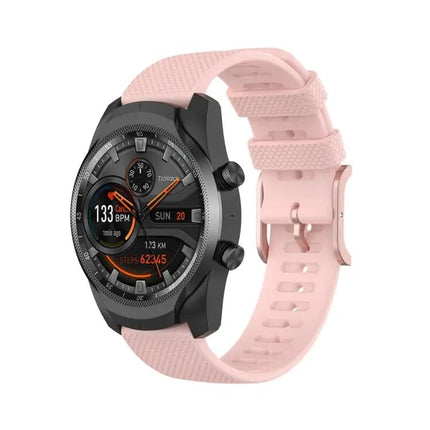 22mm Dot Texture Silicone Watch Strap For Polar, Ticwatch
