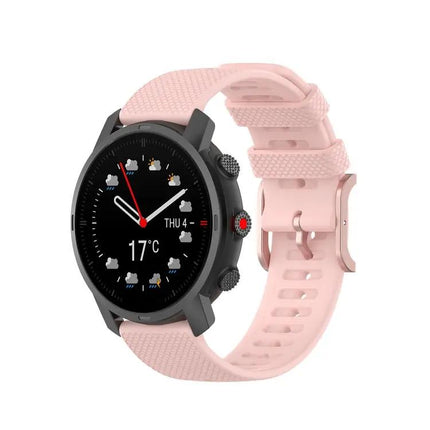 22mm Dot Texture Silicone Watch Strap For Polar, Ticwatch