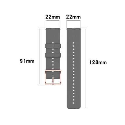 22mm Dot Texture Silicone Watch Strap For Polar, Ticwatch