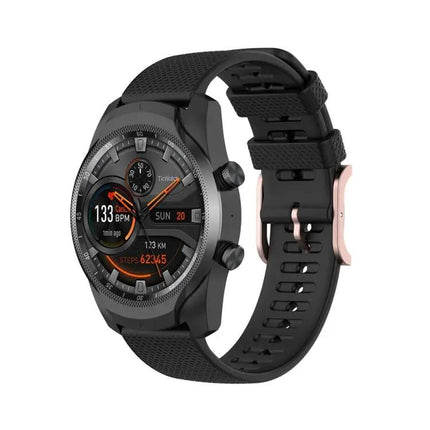 22mm Dot Texture Silicone Watch Strap For Polar, Ticwatch