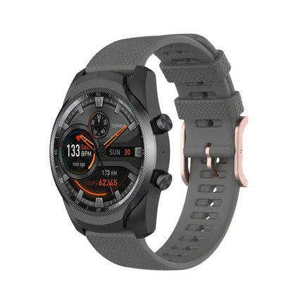 22mm Dot Texture Silicone Watch Strap For Polar, Ticwatch