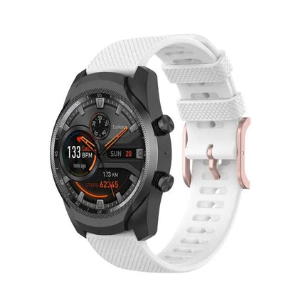 22mm Dot Texture Silicone Watch Strap For Polar, Ticwatch