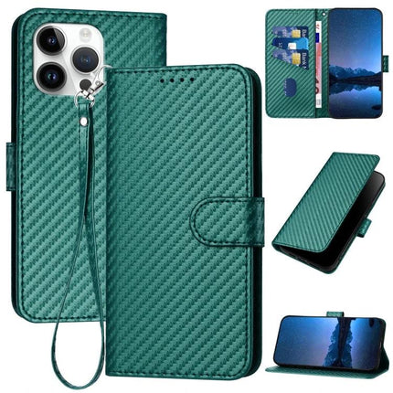 Phone Lanyard Case For Everyday Use Keeps Your Device Secure While You Multitask On The Go - green PU leather wallet case with lanyard, card slots, and kickstand