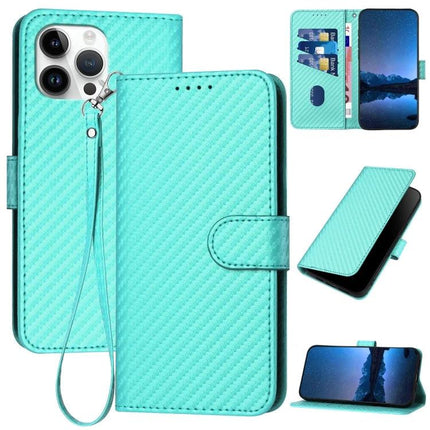 Leather Phone Case With Lanyard For Daily Activities Durable Everyday Use And Safe Travel - turquoise PU leather wallet case with lanyard, stand and card slots