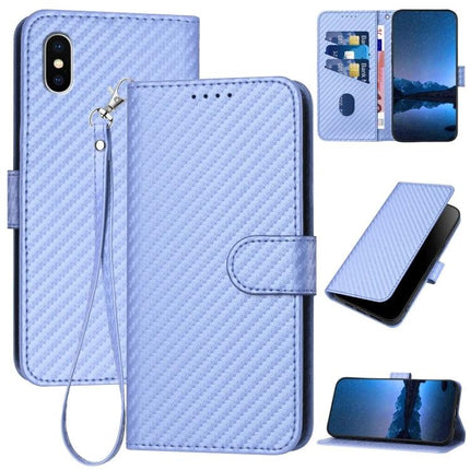 Essential Leather Phone Case With Lanyard For Everyday Carry On The Move Each Day - light blue PU leather wallet case with wrist strap, card slots, and stand
